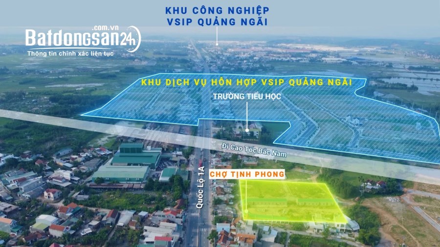 bán 3 lô liền kề vị trí gần khu công nghiệp VSIP Quảng Ngãi có hơn 30.000 lao động 