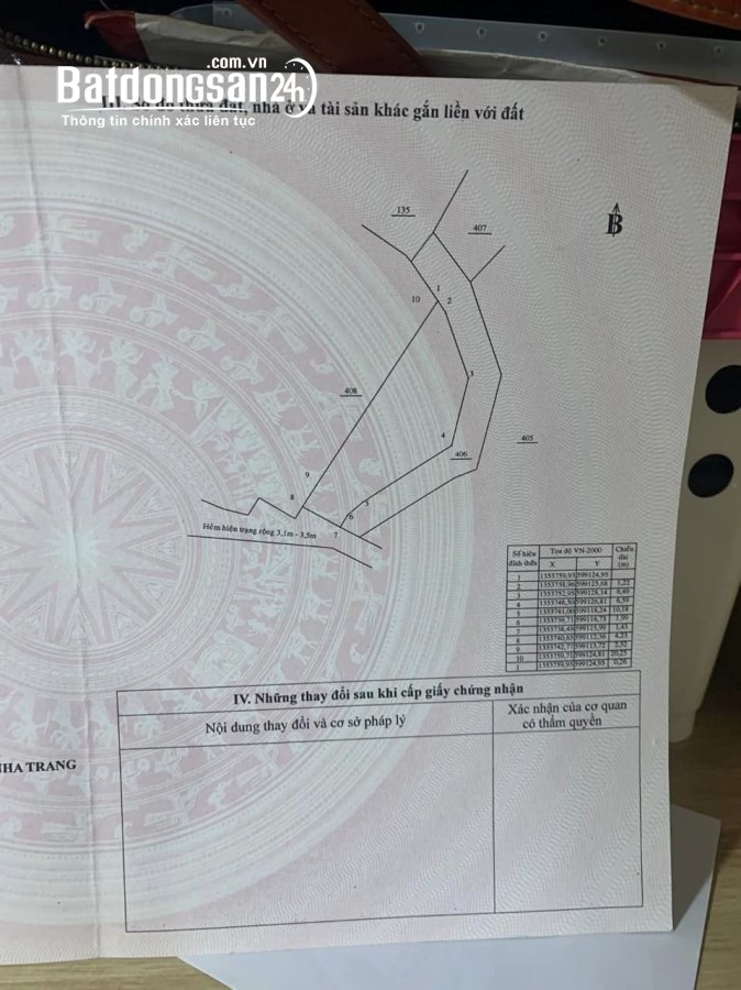 BÁN LÔ GÓC THÔN THUỶ TÚ, XÃ VĨNH THÁI, NHA TRANG, GIÁ ĐẦU TƯ CHỈ 17TR/M2