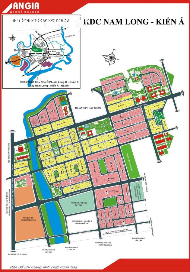 Bán đất nền phân lô KDC Kiến Á, Đường Đỗ Xuân Hợp, TP Thủ Đức (Quận 9)