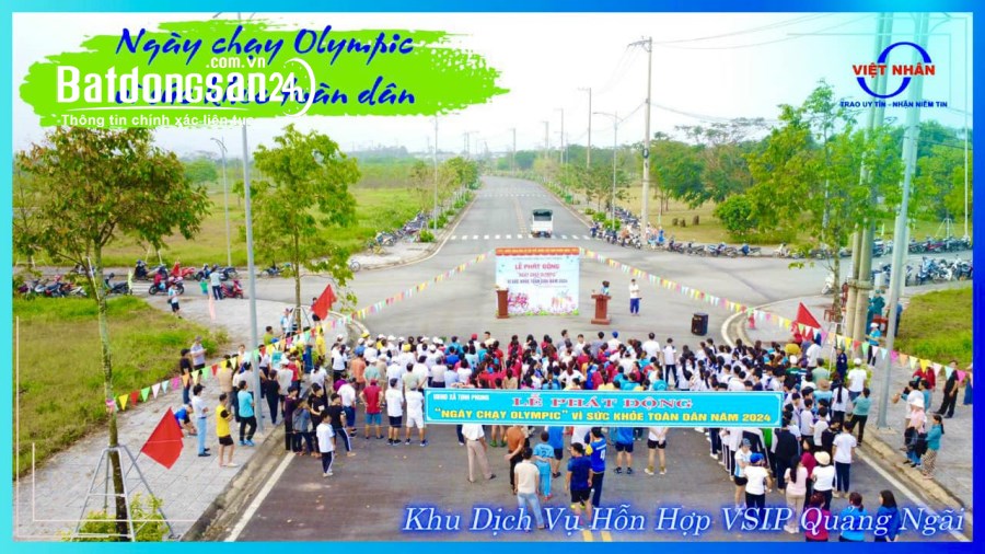  1 Lô Mặt tiền trục chính đường 25m khu dịch vụ hỗn hợp VSIP Quảng Ngãi giá sốc  