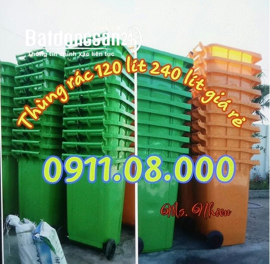  Sỉ lẻ thùng rác 120L 240L 660L giá rẻ- thùng rác 3 ngăn, thùng rác y tế- lh 09110820