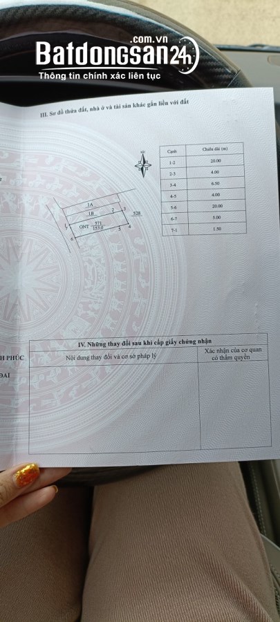 Bán đất ngõ Đường Nguyễn Tất Thành, Phường Định Trung, Tp Vĩnh Yên