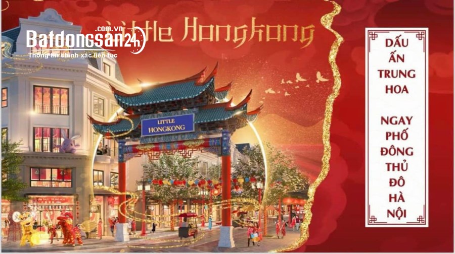 Cho thuê miễn phí MBKD phố Hàn, Hongkong tại Vinhomes Ocean Park 2