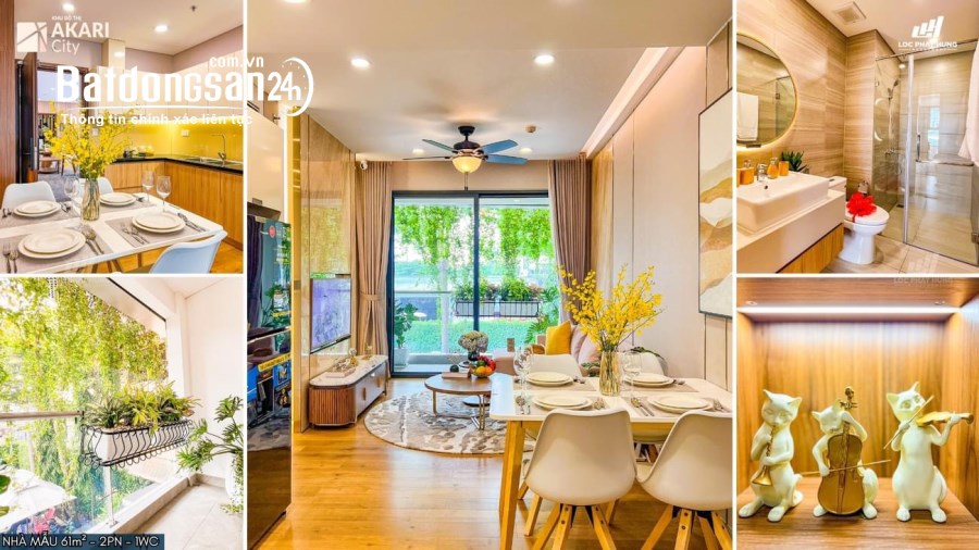 Bán căn hộ AKARI CITY 2PN 1WC Bình Tân cuối 2024 nhận nhà
