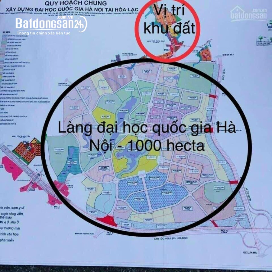 CẦN TIỀN BÁN GẤP MẤY LÔ ĐẤT TĐC ĐH Quốc Gia 65m2, 75m, 100m, 200m
