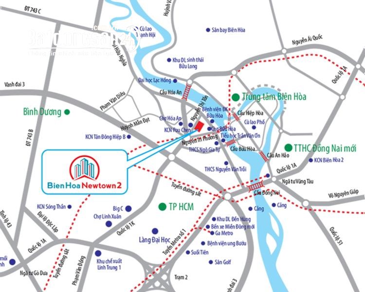 Bán nhà mặt phố Biên Hòa New Town, Đường Nguyễn Thị Tồn, TP Biên Hòa
