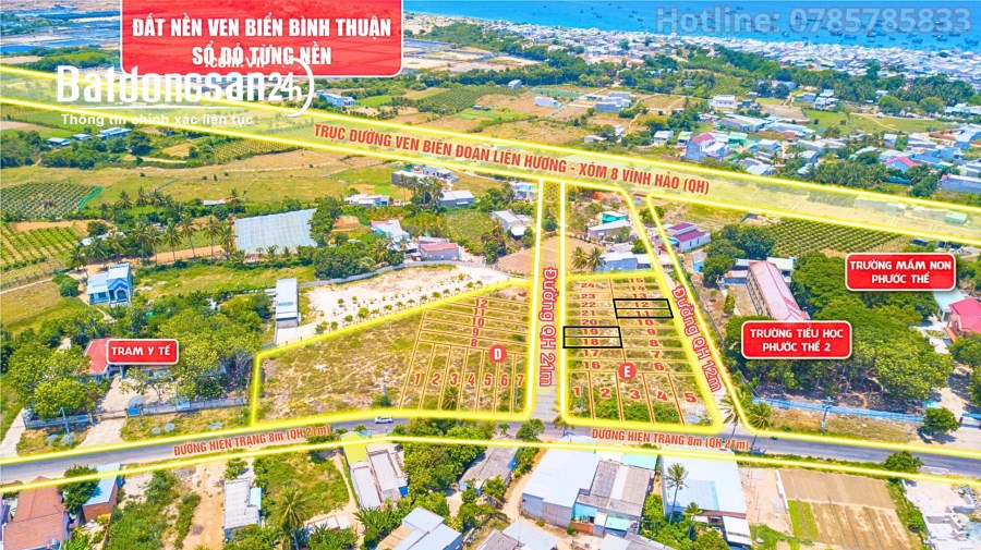 Bán đất Đường Quốc lộ 1A, Xã Phước Thể, Huyện Tuy Phong