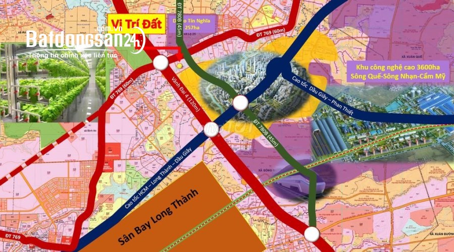 Bán đất Đường 769, Xã Hưng Lộc, Huyện Thống Nhất