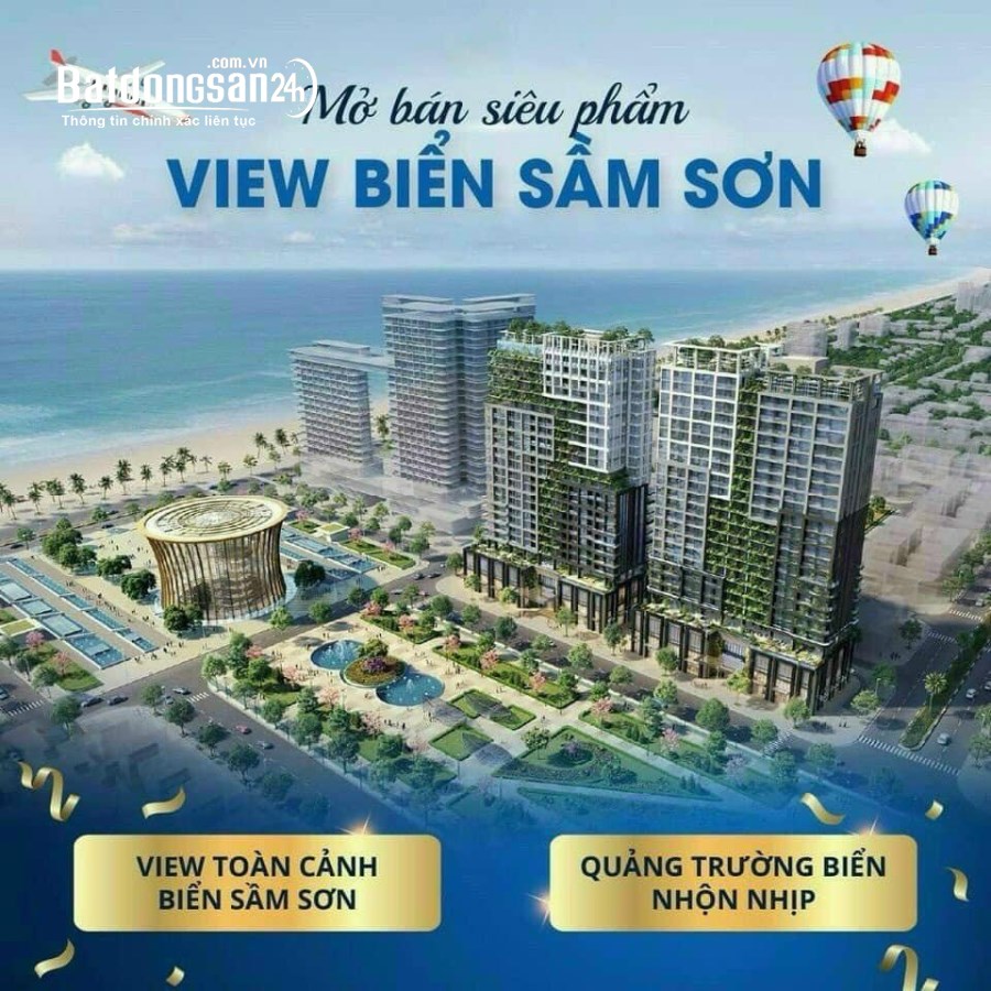 Ra mắt siêu phẩm căn hộ cao cấp ngay mặt quảng trường biển sầm sơn