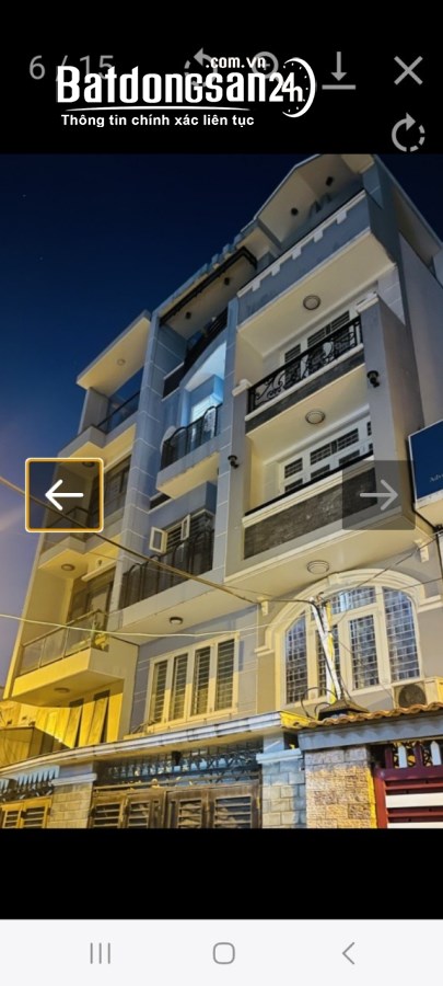 Nhà hẻm xe hơi , 60m2 , 5 lầu , Bình Thạnh , giá 12.8 tỷ .