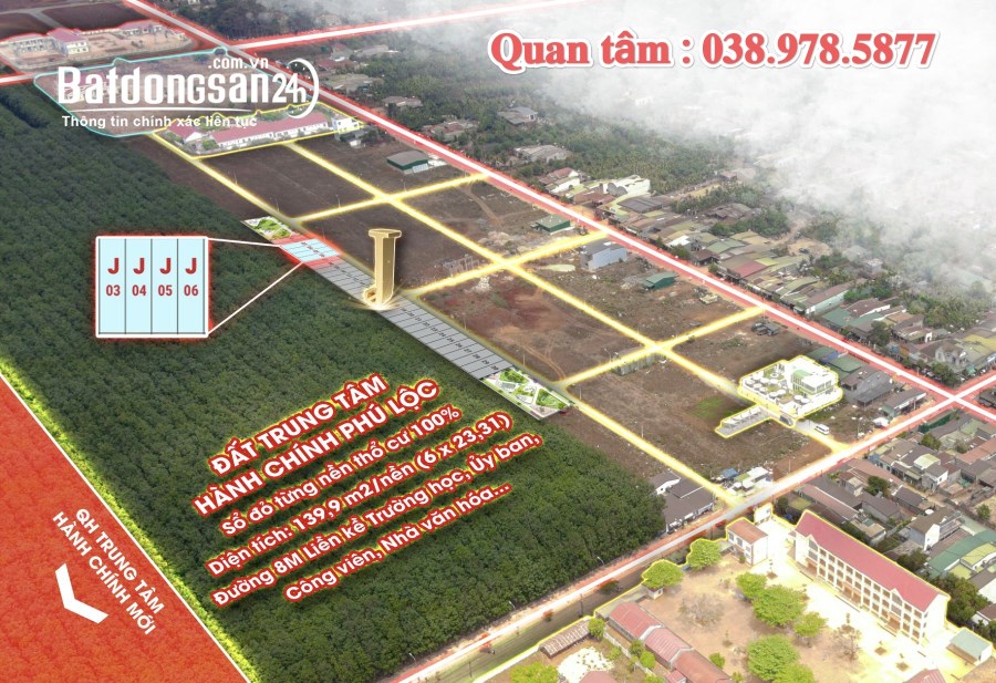 Bán đất KDC Phú Lộc, Đường Hùng Vương , Huyện Krông Năng
