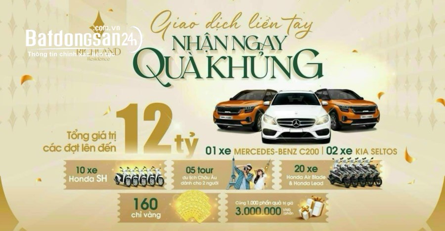 Bán đất nền dự án RichLand Residence 70m2 thanh toán 320 triệu - 30%
