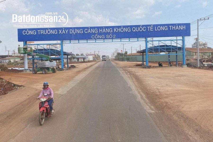 Đất Lộ 25 nằm ngay vòng xoay cổng Đông sân bay Long Thành 7tr/m2 