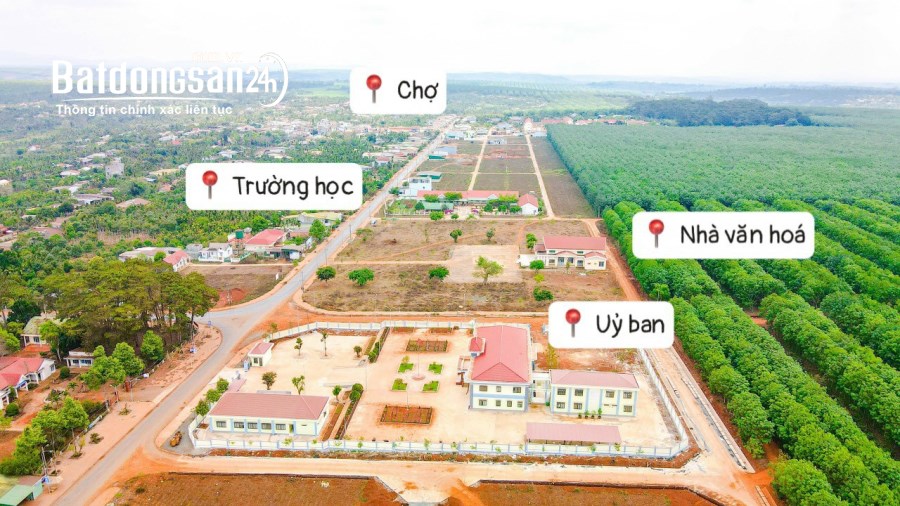 Bán đất sổ đỏ uỷ ban xã Phú Lộc, quy hoạch đất ở đô thị Krông Năng, chỉ 5tr/m2