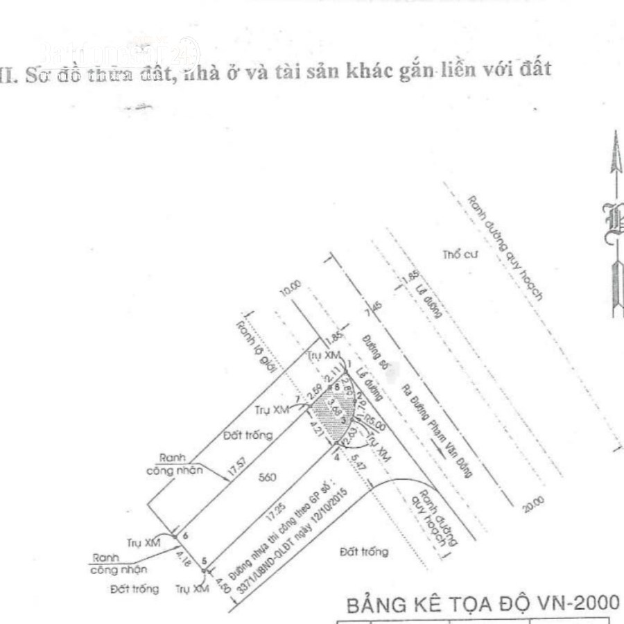 Bán đất 2MT Đường số cạnh Phạm Văn Đồng , Phường Linh Tây, Tp Thủ Đức