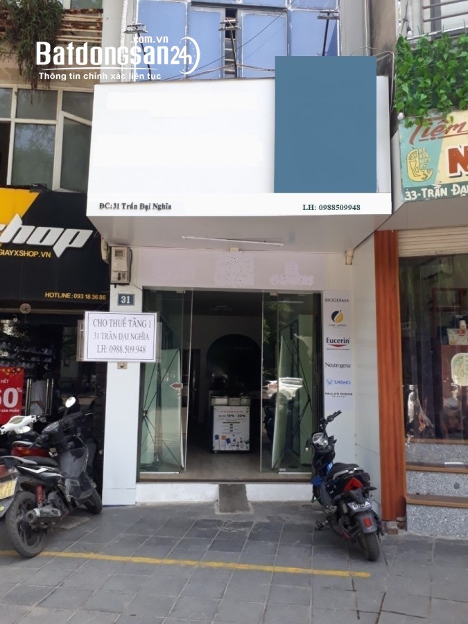 Cho thuê tầng 1 mặt phố Trần Đại Nghĩa, Ph. Bách Khoa, Q. Hai BàTrưng, HàNội (50M2)