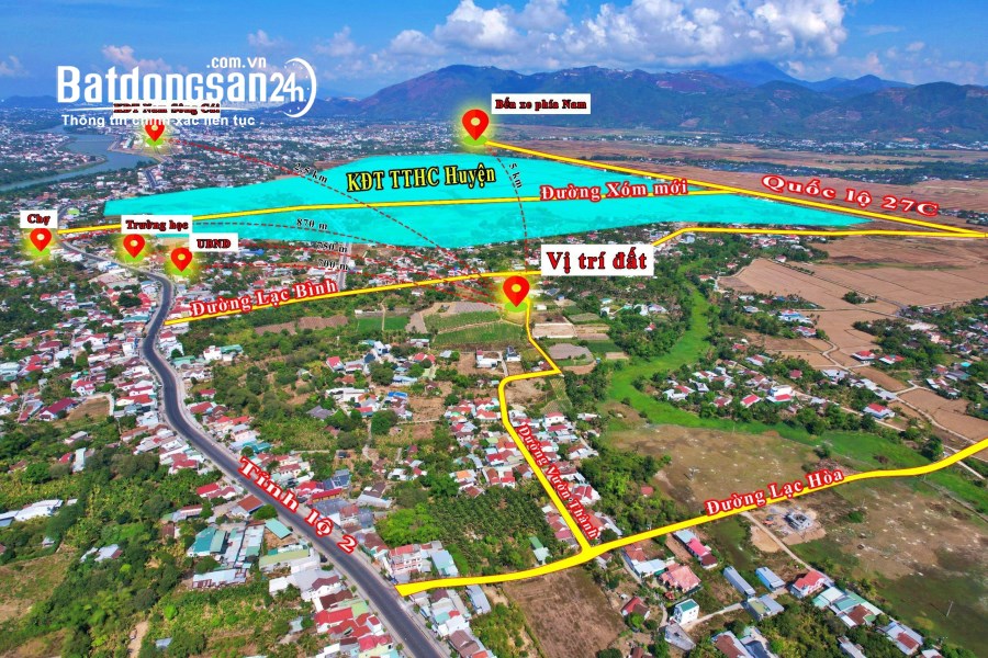 CHỈ 800TR ĐÃ SỞ HỮU LÔ ĐẤT Ở NGAY TRUNG TÂM HÀNH CHÍNH HUYỆN DIÊN KHÁNH 