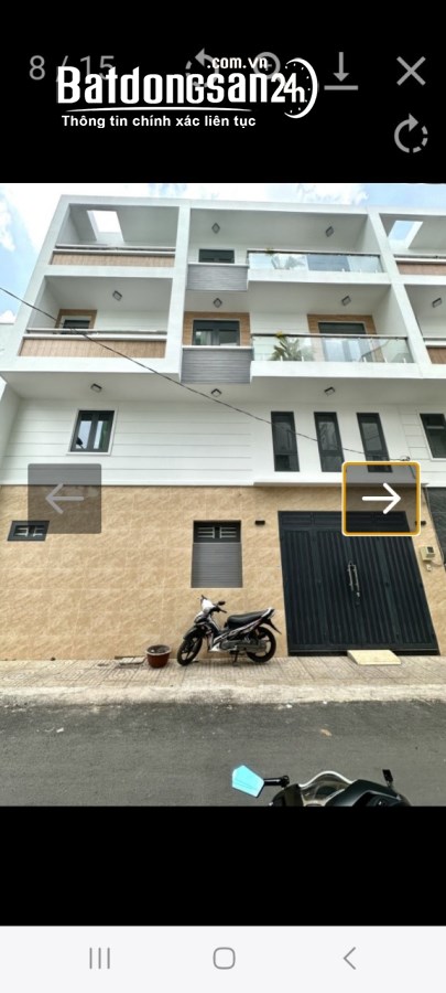 Nhà hẻm xe hơi , 48m2 , 4 lầu , Bình Thạnh , giá 8.3 tỷ .
