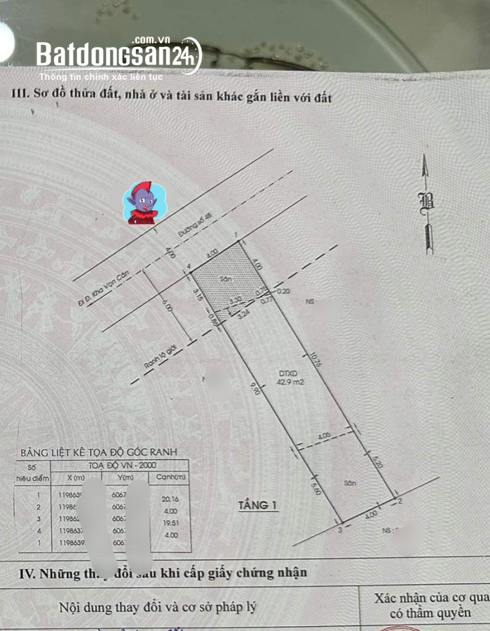 TIN THẬT:Nhà Mặt tiền 4x20 Đường 48 cá sấu hoa cà Hiệp Bình Chánh,Thủ Đức