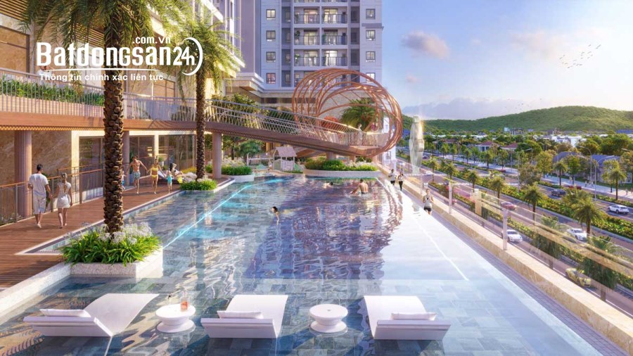 Duplex 3 phòng ngủ view biển 4 mặt tiền đường, Chí Linh center, Đường 2/9