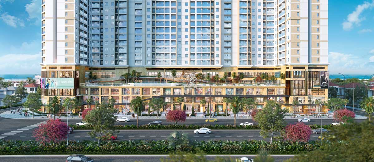 Duplex 3 phòng ngủ view biển 4 mặt tiền đường, Chí Linh center, Đường 2/9