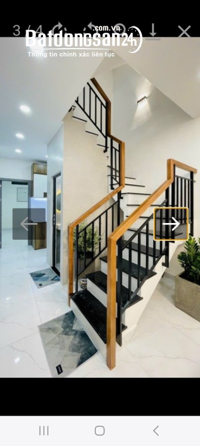 Nhà hẻm ba gác , 44m2 , 3 lầu , Phú Nhuận , giá 6.85 tỷ .
