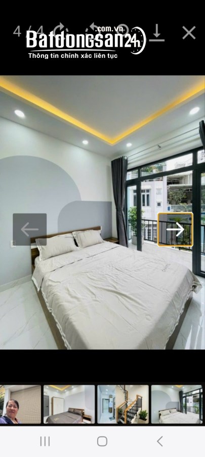 Nhà hẻm ba gác , 44m2 , 3 lầu , Phú Nhuận , giá 6.85 tỷ .
