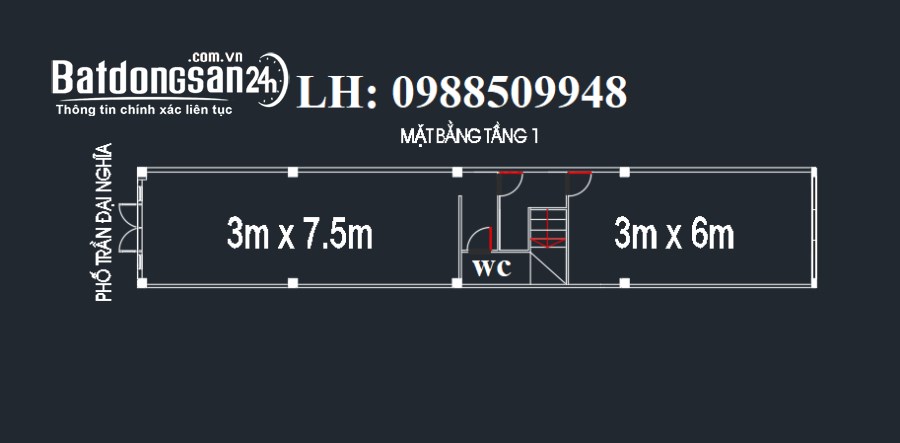 Cho thuê tầng 1 mặt phố số 31 Trần Đại Nghĩa, Bách Khoa, Hai BàTrưng, HàNội (50M2)