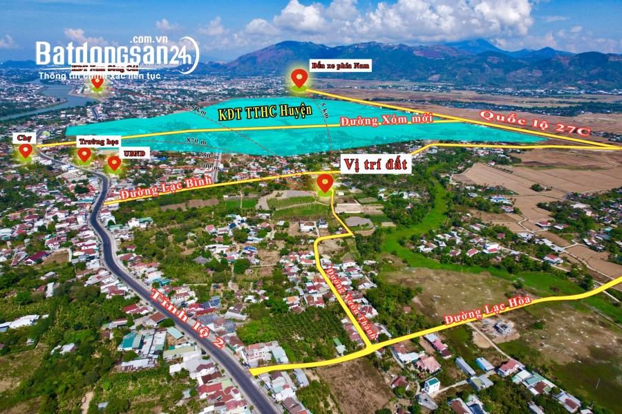 Bán Đất Diên Lạc Sát Bên Trung Tâm Hành Chính Mới Diên Khánh, Chỉ 830tr