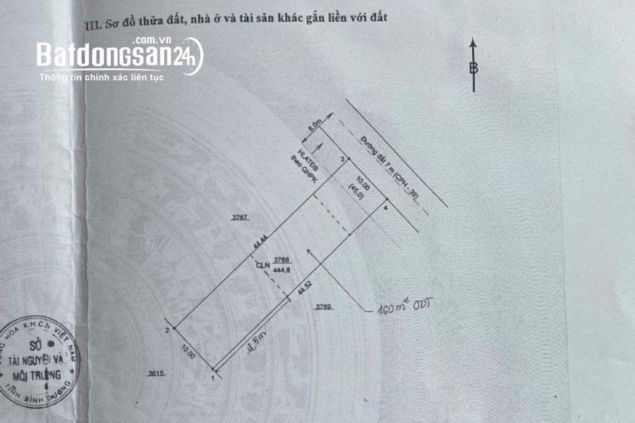 Bán đất mặt tiền Đường DH605 160m2 thổ cư, Phường Chánh Phú Hòa, Tp Bến Cát