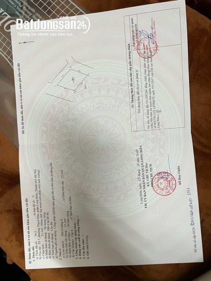 Bán đất Đường Thạch Bàn, Phường Thạch Bàn, Quận Long Biên
