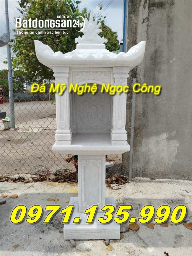 Bàn thờ thiên đá trắng ngoài trời thờ thần linh ở TP hồ chí minh