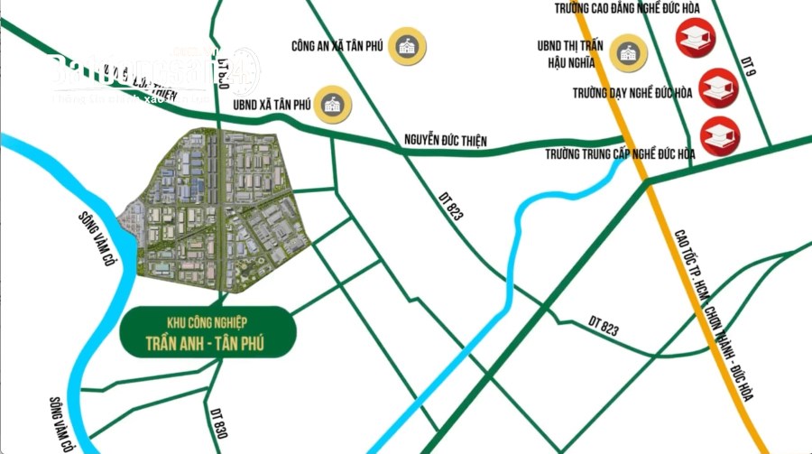 Cho thuê đất ,ho xưởng KCN trân anh Đường 10, Xã Tân Phú, Huyện Đức Hoà
