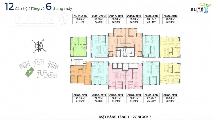 Bán căn hộ chung cư Tecco Tower Thái Nguyên, Đường Quang Trung, TP - Thái Nguyên