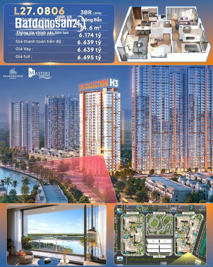 Độc quyền quỹ căn cực đẹp tại tòa H3 Collection Vinhomes Ocean park 1.