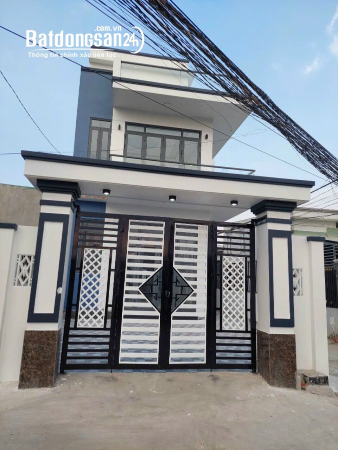 Bán nhà 2 lầu 2 mặt tiền giá rẻ mới xây tại Xã Tân Bình, Huyện Vĩnh Cửu 0359693104