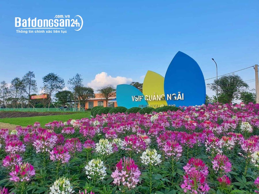 3 lô liền kề Khu dịch vụ hỗn hợp VSIP Quảng Ngãi giá đầu tư 