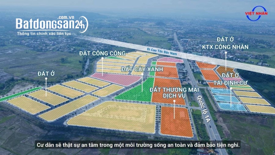 3 lô liền kề Khu dịch vụ hỗn hợp VSIP Quảng Ngãi giá đầu tư 