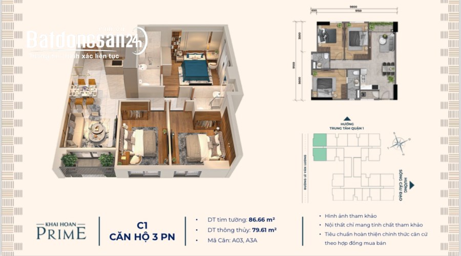 Bán căn hộ chung cư Khải Hoàn Prime, Đường Lê Văn Lương , Huyện Nhà Bè