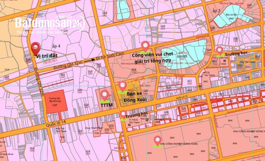 Đất Thành Phố Đồng Xoài giá chỉ từ 600 triệu 