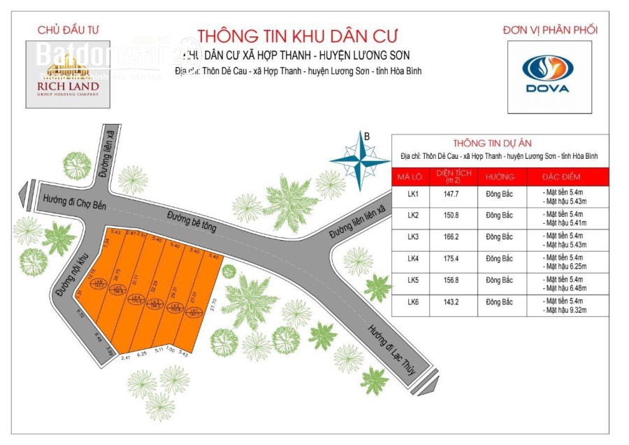 RICH LAND MỞ BÁN LÔ ĐẤT LIỀN KỀ TẠI HỢP THANH - LƯƠNG SƠN - HÒA BÌNH