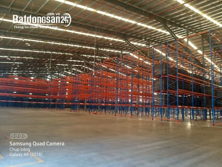 Cho thuê kho chứa hàng có sãn kệ 6 tầng trong KCN Dĩ An, Bình Dương 