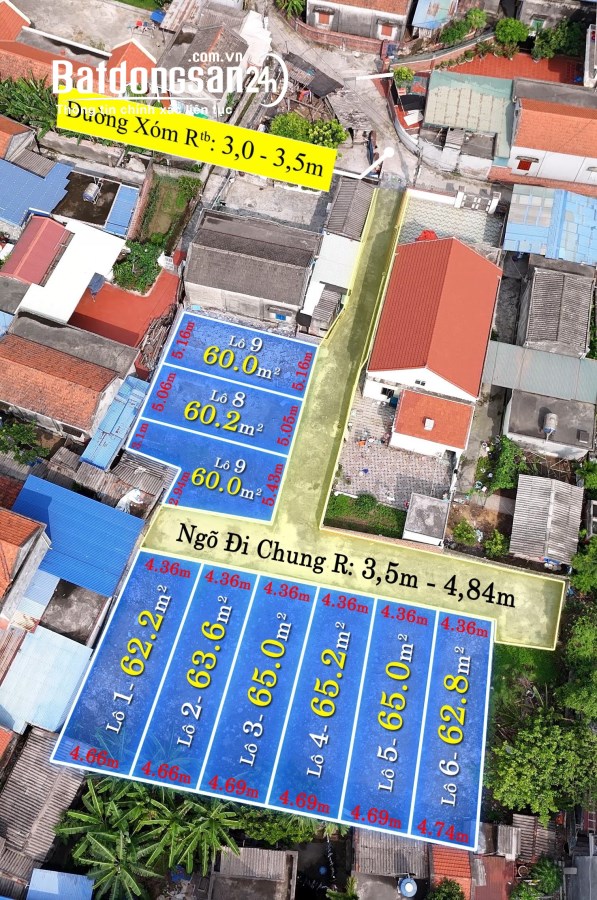 Bán đất Đường Liên Thôn Đông, Xã Tam Hưng, Huyện Thuỷ Nguyên