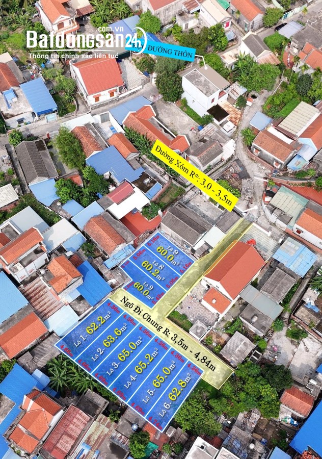 Bán đất Đường Liên Thôn Đông, Xã Tam Hưng, Huyện Thuỷ Nguyên