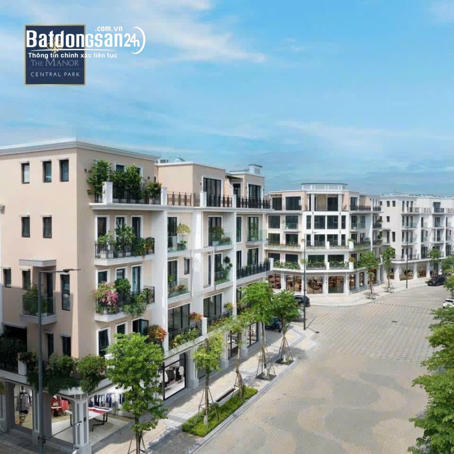Bán shophouse 2 mặt tiền 75m2 25 tỷ sát phố đi bộ, hướng ĐN - The Manor Nguyễn Xiển 