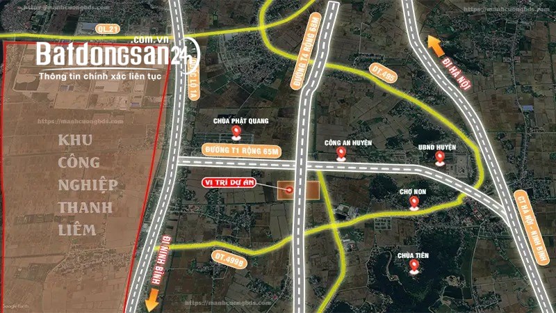 Bán đất nền phân lô Tân Thanh Elite City, Đường Võ Văn Kiệt (DT494), Huyện Thanh Liêm