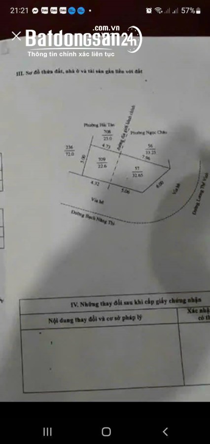 Bán lô góc Bạch Năng Thi và Lương Thế Vinh, Đông Nam Cường, TP HD, 55.25m2, KD tốt
