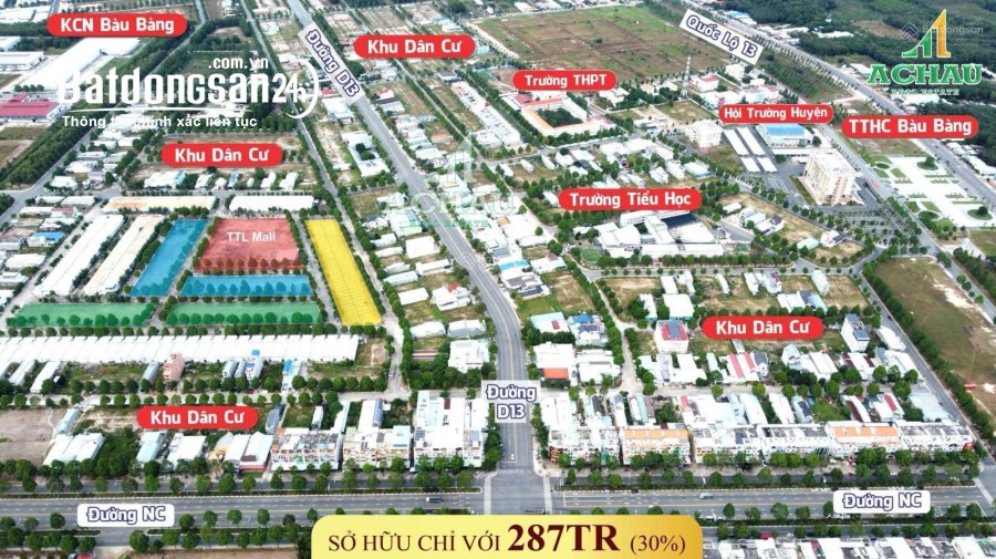 Bán đất Đường D14, Thị trấn Lai Uyên , Huyện Bàu Bàng