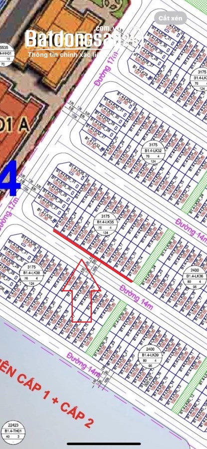 Bán đất nền phân lô B1.4 HH1 Thanh Hà Mường Thanh , Đường 21B, Quận Hà Đông