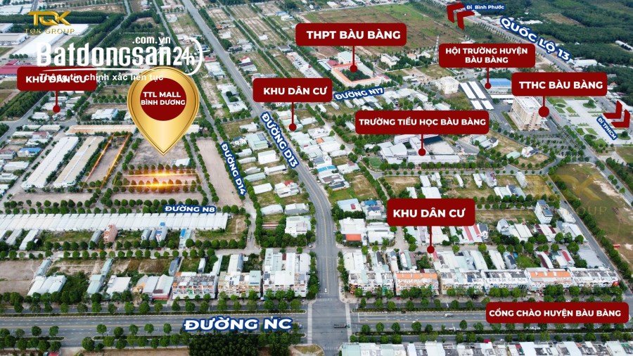 TTL Mall vị trí vàng trung tâm hành chính bàu bàng sở hữu ngay chỉ với 350 triệu 